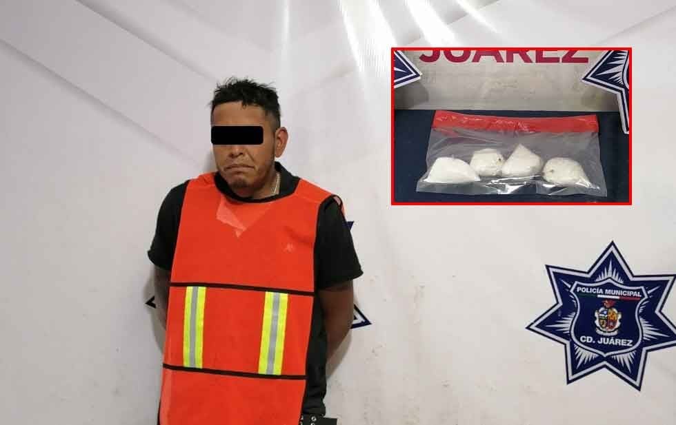 Lo detienen por intoxicarse en la vía pública, le encuentran ‘cristal’