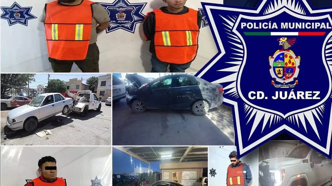 Detienen a cinco sujetos por presunto robo de vehículos