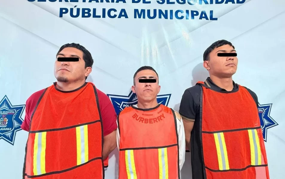 Detienen a tres hombres armados