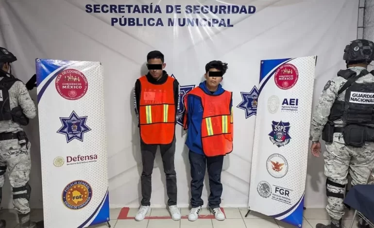 Presenta SSPM a sujetos detenidos tras persecución