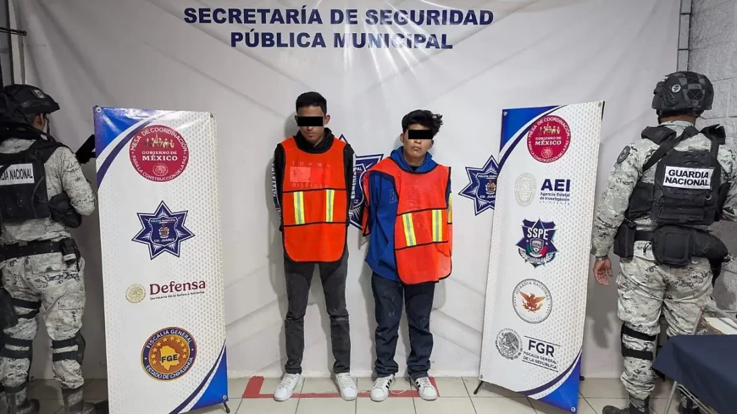 Presenta SSPM a sujetos detenidos tras persecución