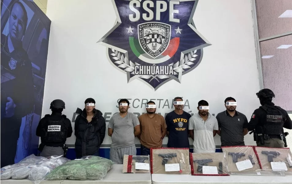 Caen 10 presuntos criminales en operativos conjuntos; aseguran armas y droga