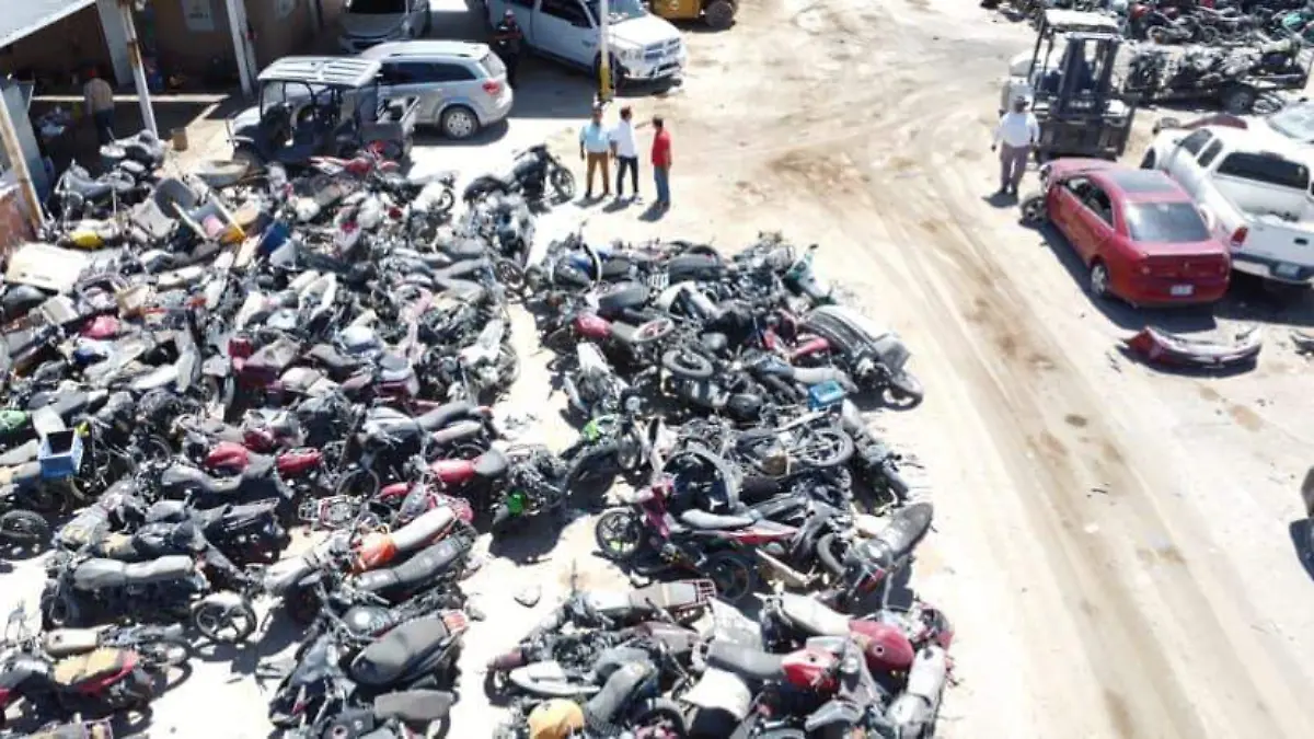 Más de 2 mil motocicletas permanecen en corralones municipales
