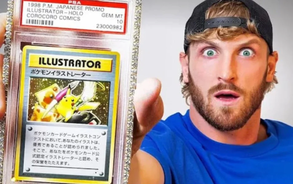 Logan Paul subasta carta Pokémon en un monto récord