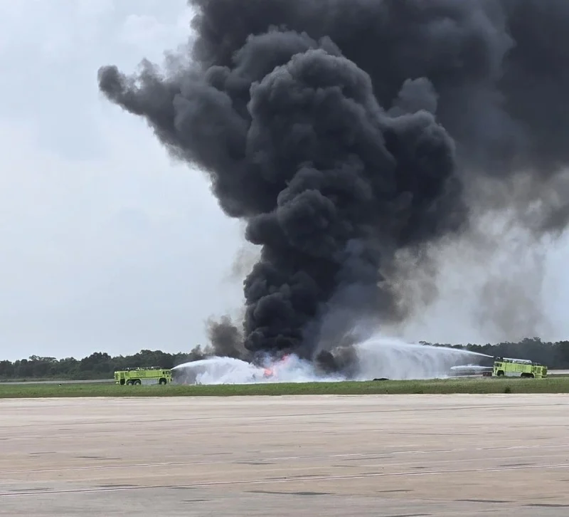 Un avión se estrella en el aeropuerto de República Dominicana