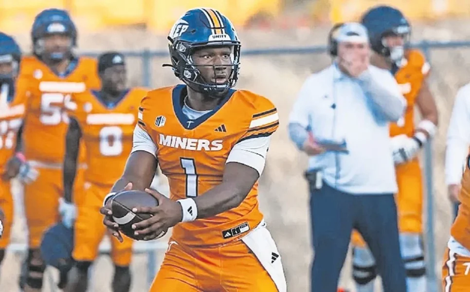 Reconocen a EJ Colson Jr. tras guiar a UTEP al triunfo con cinco touchdowns
