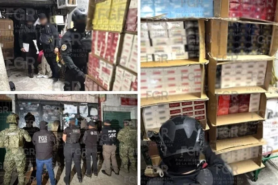 Asegura FGR 13 toneladas de cigarros ‘pirata’