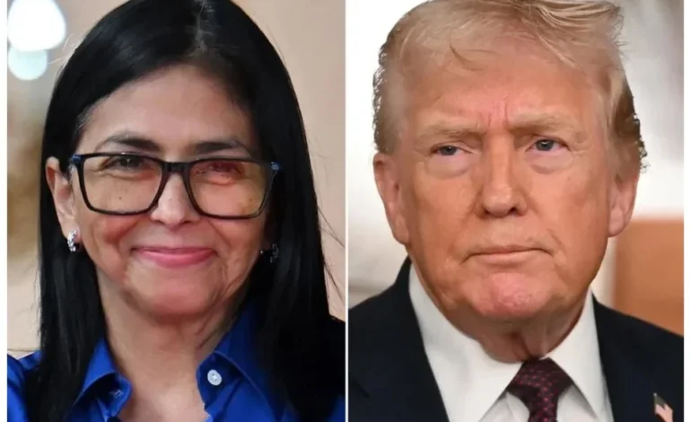 Se reúnen Trump y Delcy por primera vez en Nueva York