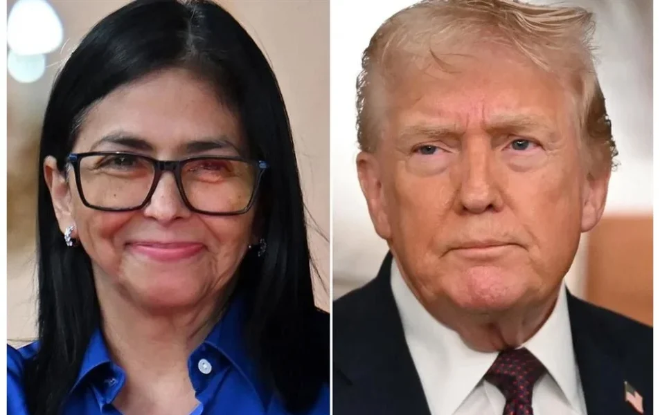 Se reúnen Trump y Delcy por primera vez en Nueva York